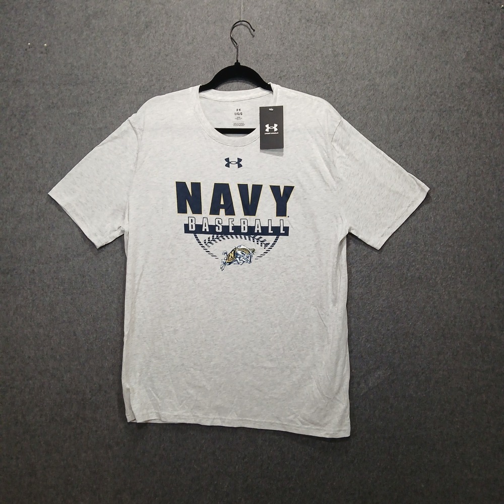 NWT Navy Baseball Under Armour L loose fit Soft Cozy Sports Military Naval